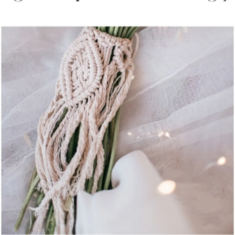 NEW: Macrame Hand Woven Glass Bottles, Mason Jars, Bottles, Vases (&/or) Jars